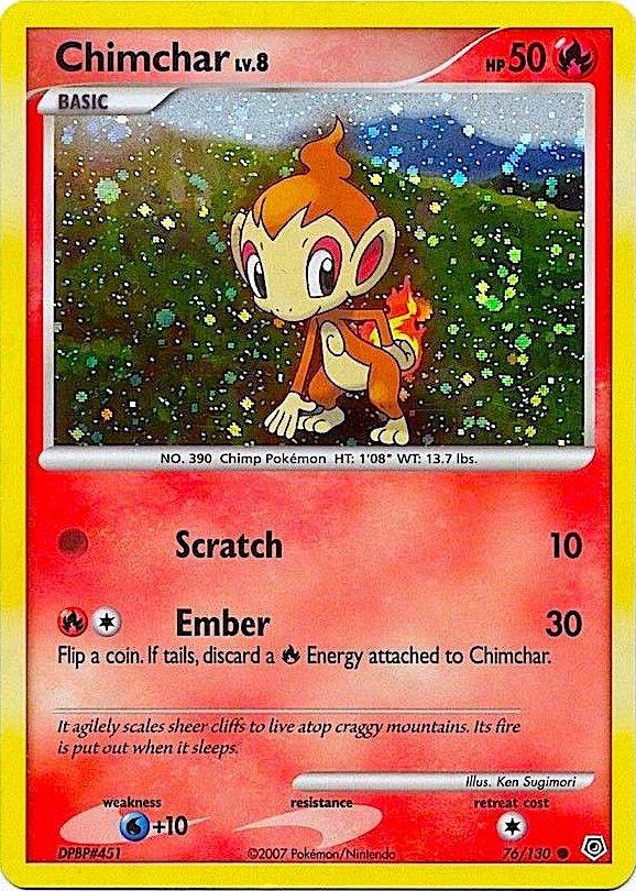 Chimchar 76/130 (Cosmos Holo) 076/130 Holofoil Miscellaneous Cards & Products Chimchar 76/130 (Cosmos Holo) 076/130 Holofoil Miscellaneous Cards & Products