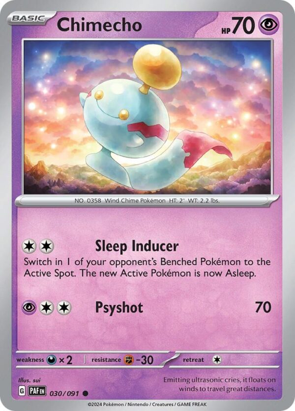 Chimecho 030/091 Reverse Holofoil SV: Paldean Fates