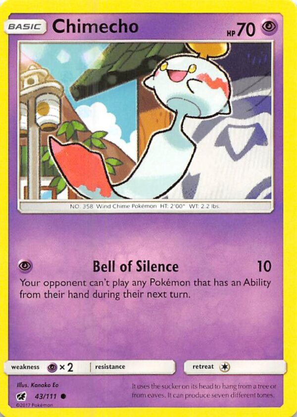 Chimecho 43/111 Normal SM – Crimson Invasion