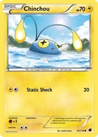 Chinchou | 35/116 | Reverse Holofoil | Plasma Freeze