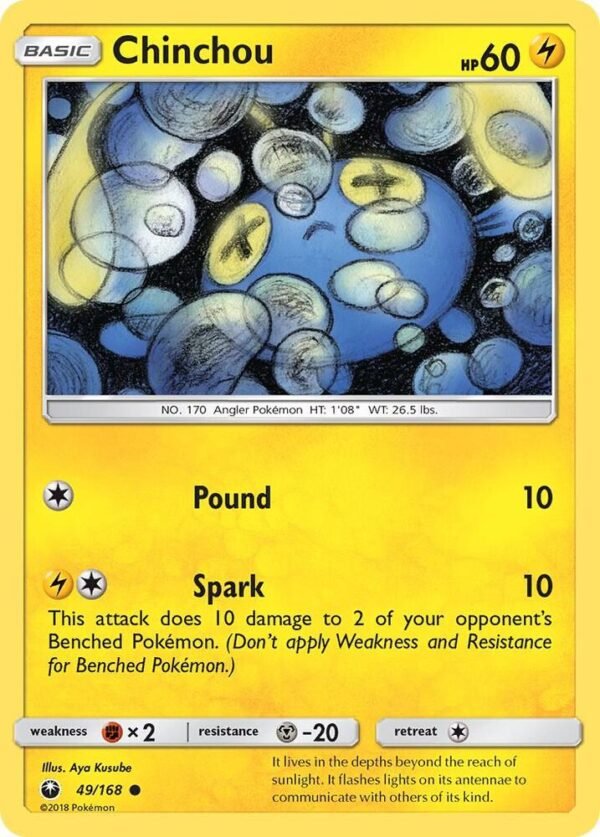 Chinchou 49/168 Normal SM – Celestial Storm