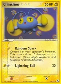 Chinchou | 50/92 | Reverse Holofoil | Legend Maker