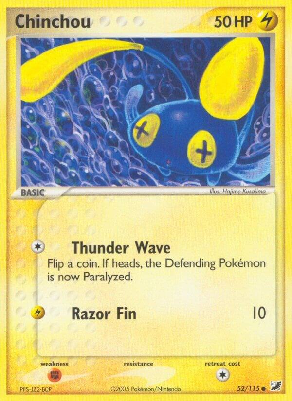 Chinchou 52/115 Reverse Holofoil Unseen Forces
