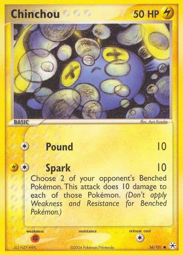Chinchou 56/101 Reverse Holofoil Hidden Legends Chinchou 56/101 Reverse Holofoil Hidden Legends