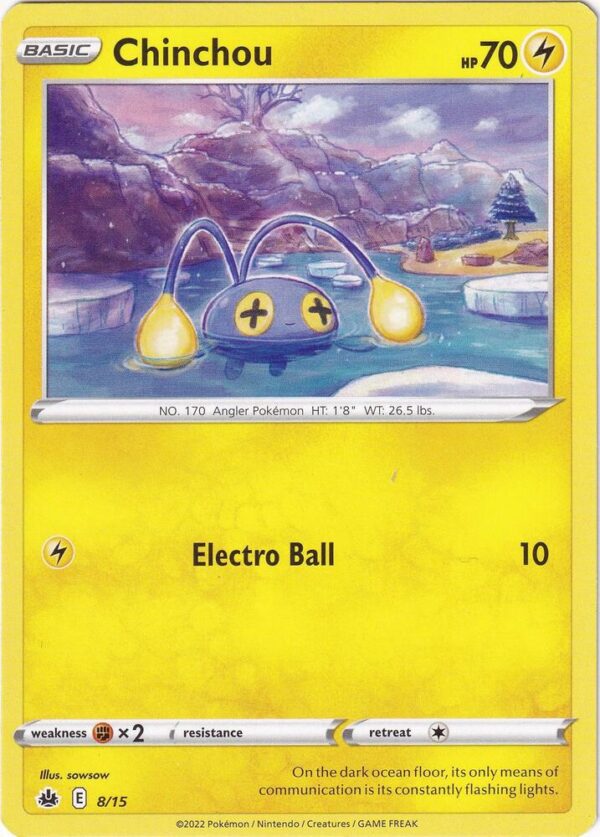 Chinchou 8/15 008/015 Normal McDonald’s Promos 2022