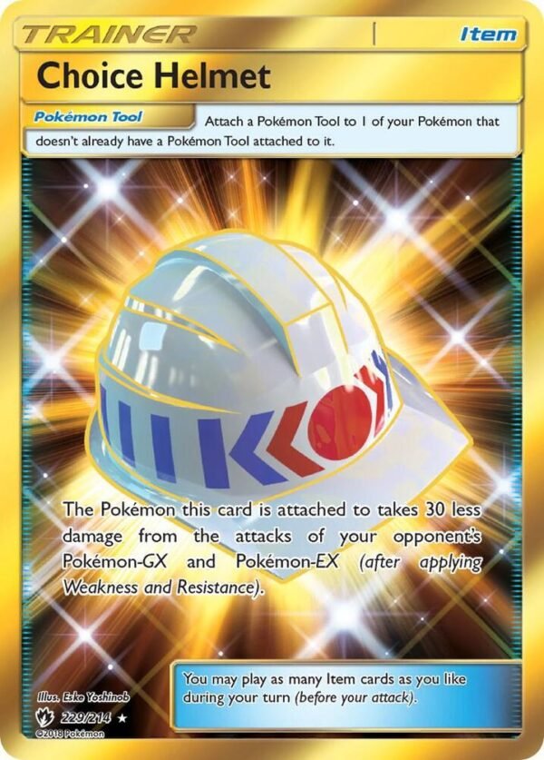 Choice Helmet (Secret) 229/214 Holofoil SM – Lost Thunder Choice Helmet (Secret) 229/214 Holofoil SM – Lost Thunder