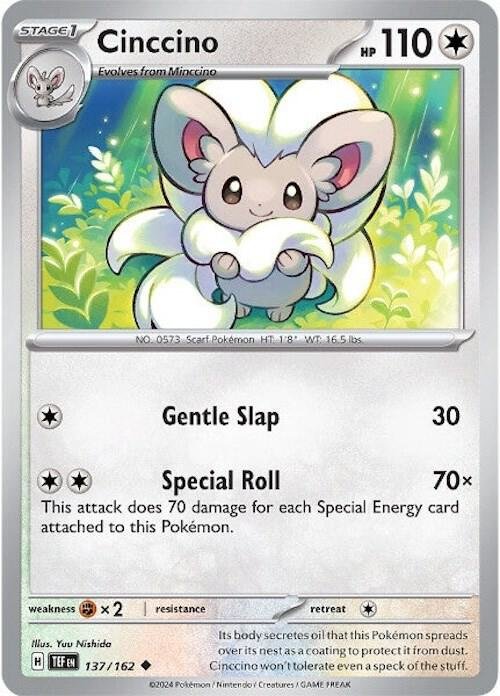 Cinccino 137/162 Reverse Holofoil SV05: Temporal Forces