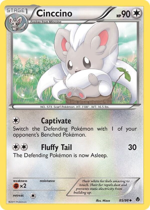 Cinccino 85/98 Reverse Holofoil Emerging Powers Cinccino 85/98 Reverse Holofoil Emerging Powers