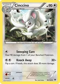 Cinccino (89) | 89/124 | Reverse Holofoil | XY - Fates Collide