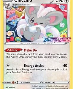 Cinccino SWSH009 (Prerelease) Holofoil SWSH: Sword & Shield Promo Cards Cinccino SWSH009 (Prerelease) Holofoil SWSH: Sword & Shield Promo Cards