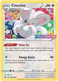 Cinccino | SWSH009 (Prerelease) | Holofoil | SWSH: Sword & Shield Promo Cards