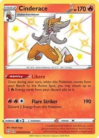 Cinderace | SV017/SV122 | Holofoil | Shining Fates: Shiny Vault