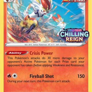 Cinderace SWSH112 (Prerelease) Holofoil SWSH: Sword & Shield Promo Cards