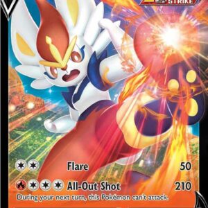 Cinderace V (44) 044/264 Holofoil SWSH08: Fusion Strike