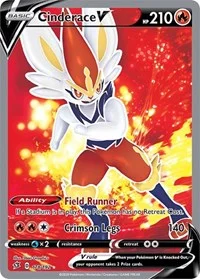 Cinderace V (Full Art) | 178/192 | Holofoil | SWSH02: Rebel Clash