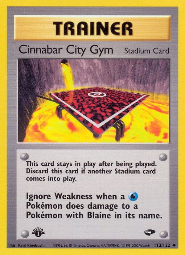 Cinnabar City Gym 113/132 Unlimited Gym Challenge Cinnabar City Gym 113/132 Unlimited Gym Challenge