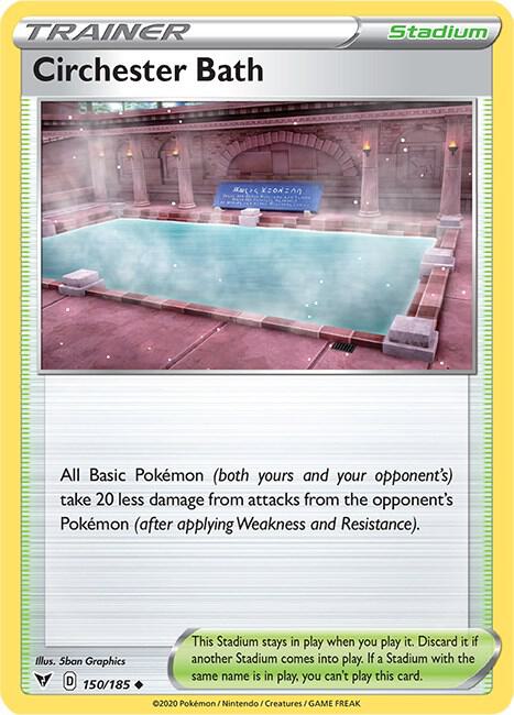 Circhester Bath 150/185 Reverse Holofoil SWSH04: Vivid Voltage