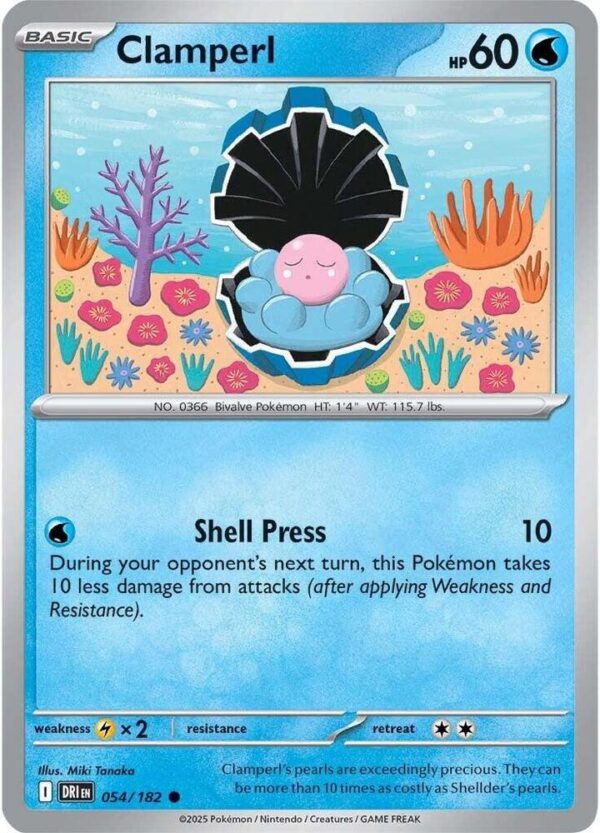 Clamperl 054/182 Reverse Holofoil SV10: Destined Rivals Clamperl 054/182 Reverse Holofoil SV10: Destined Rivals