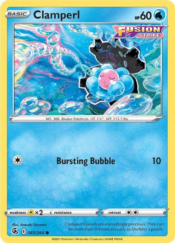 Clamperl 065/264 Normal SWSH08: Fusion Strike