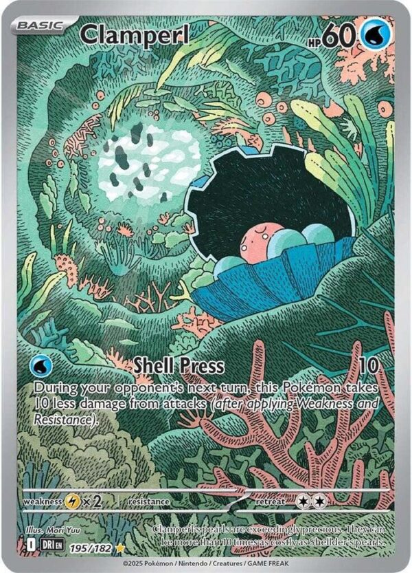 Clamperl 195/182 Holofoil SV10: Destined Rivals