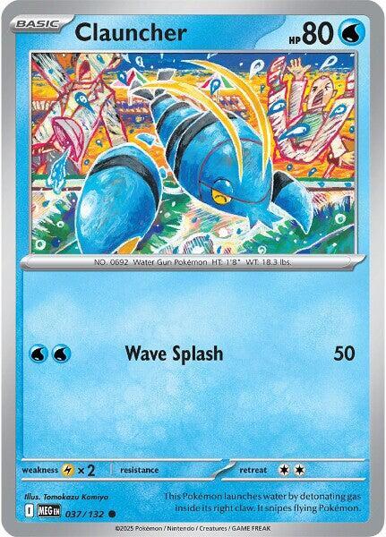 Clauncher 037/132 Reverse Holofoil ME01: Mega Evolution Clauncher 037/132 Reverse Holofoil ME01: Mega Evolution
