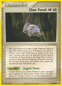Claw Fossil | 78/92 | Reverse Holofoil | Legend Maker