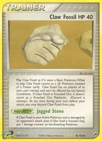 Claw Fossil | 90/100 | Reverse Holofoil | Sandstorm