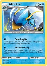 Clawitzer | 26/131 | Normal | SM - Forbidden Light Clawitzer | 26/131 | Normal | SM - Forbidden Light