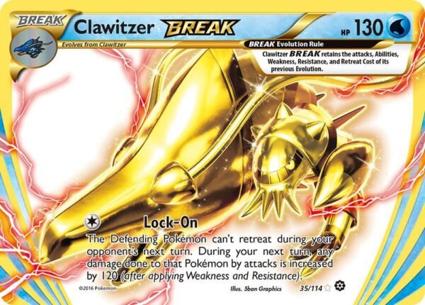 Clawitzer BREAK 35/114 Holofoil XY – Steam Siege