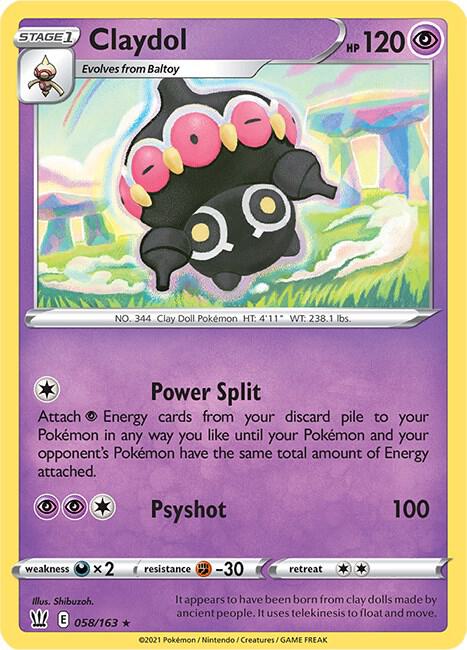 Claydol 058/163 Normal SWSH05: Battle Styles