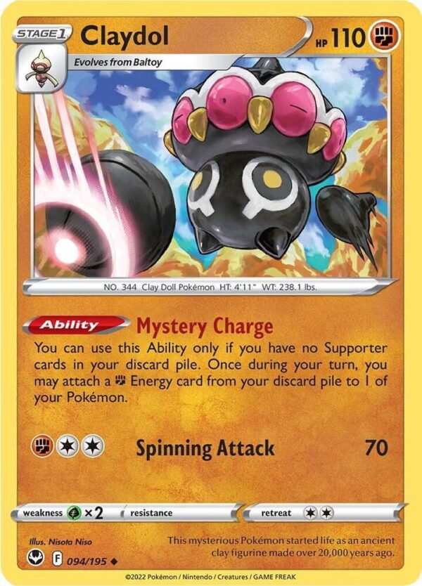 Claydol 094/195 Normal SWSH12: Silver Tempest