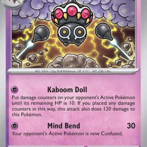 Claydol 095/197 Holofoil SV03: Obsidian Flames Claydol 095/197 Holofoil SV03: Obsidian Flames