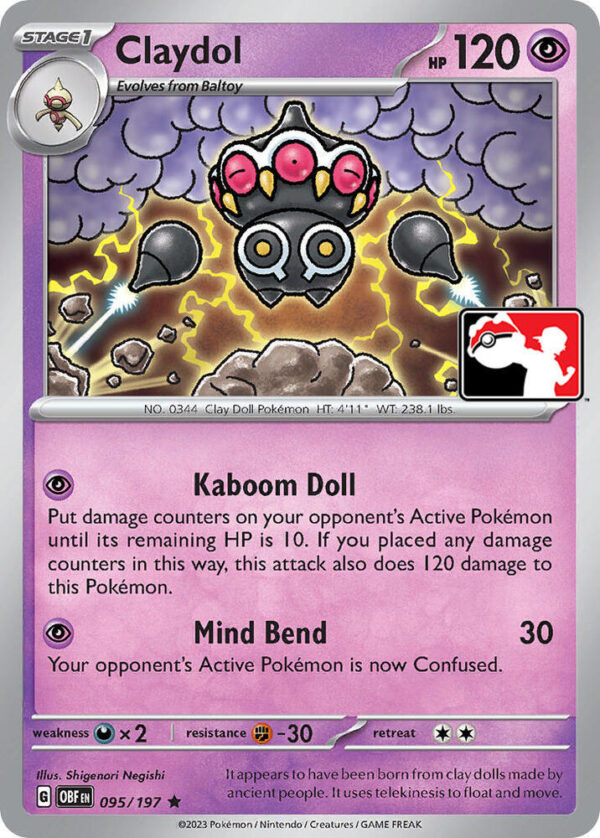 Claydol 095/197 Normal Prize Pack Series Cards