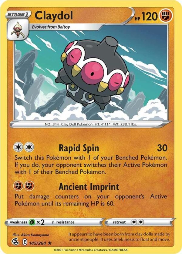Claydol 145/264 Reverse Holofoil SWSH08: Fusion Strike