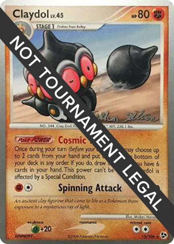 Claydol 2009 (Stephen Silvestro) 15/106 Normal World Championship Decks