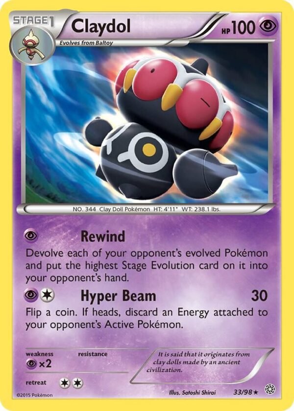 Claydol 33/98 Reverse Holofoil XY – Ancient Origins