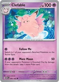 Clefable | 036/165 | Normal | SV: Scarlet & Violet 151 Clefable | 036/165 | Normal | SV: Scarlet & Violet 151