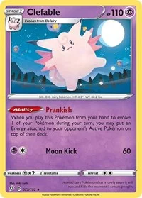 Clefable | 075/192 | Holofoil | SWSH02: Rebel Clash