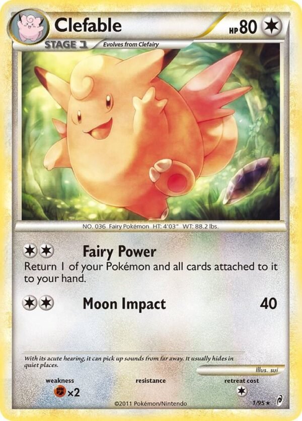 Clefable 1/95 Reverse Holofoil Call of Legends