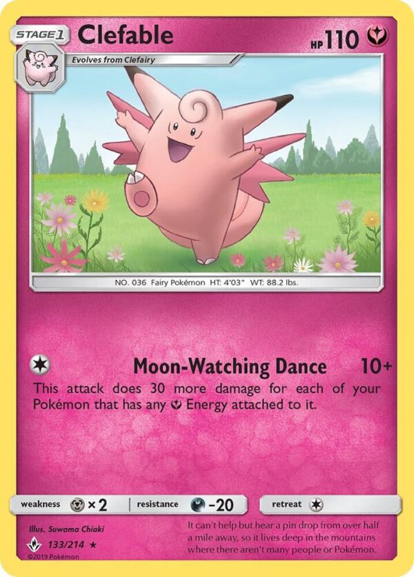 Clefable 133/214 Normal SM – Unbroken Bonds