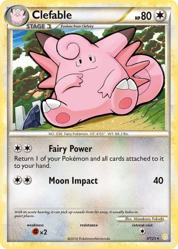 Clefable 3/123 Holofoil HeartGold SoulSilver