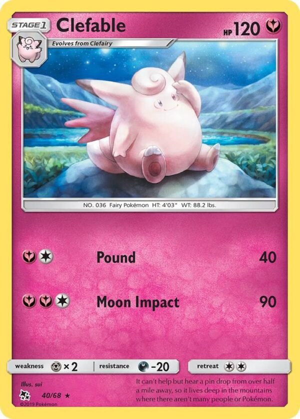 Clefable 40/68 Normal Hidden Fates