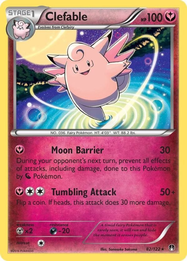 Clefable 82/122 Reverse Holofoil XY – BREAKpoint Clefable 82/122 Reverse Holofoil XY – BREAKpoint