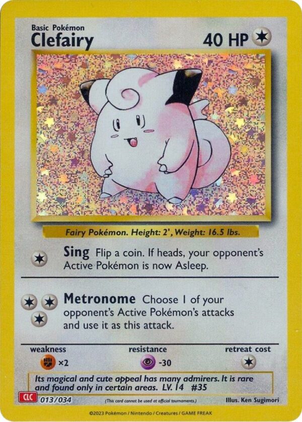 Clefairy 013/034 Holofoil Trading Card Game Classic