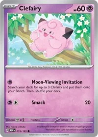 Clefairy | 035/165 | Reverse Holofoil | SV: Scarlet & Violet 151 Clefairy | 035/165 | Reverse Holofoil | SV: Scarlet & Violet 151
