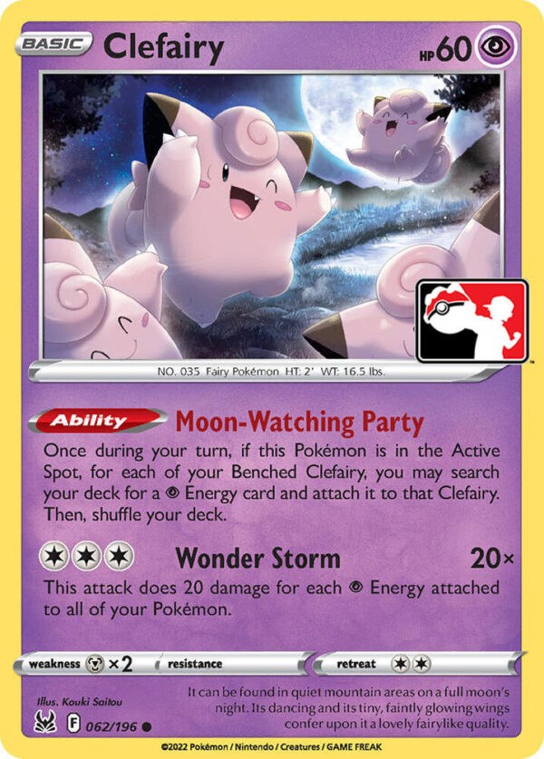 Clefairy 062/196 Normal Prize Pack Series Cards