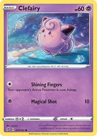 Clefairy | 074/192 | Reverse Holofoil | SWSH02: Rebel Clash