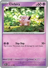 Clefairy | 081/197 | Reverse Holofoil | SV03: Obsidian Flames