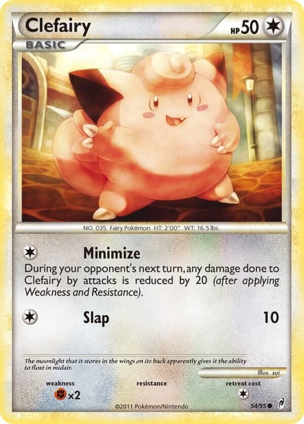 Clefairy 54/95 Reverse Holofoil Call of Legends Clefairy 54/95 Reverse Holofoil Call of Legends