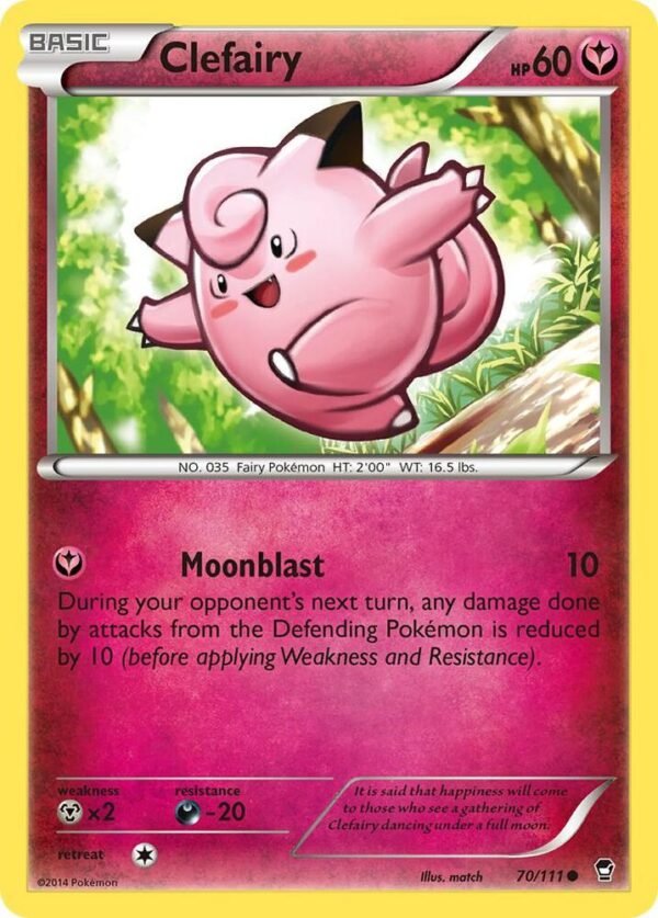 Clefairy (70) 70/111 Normal XY – Furious Fists
